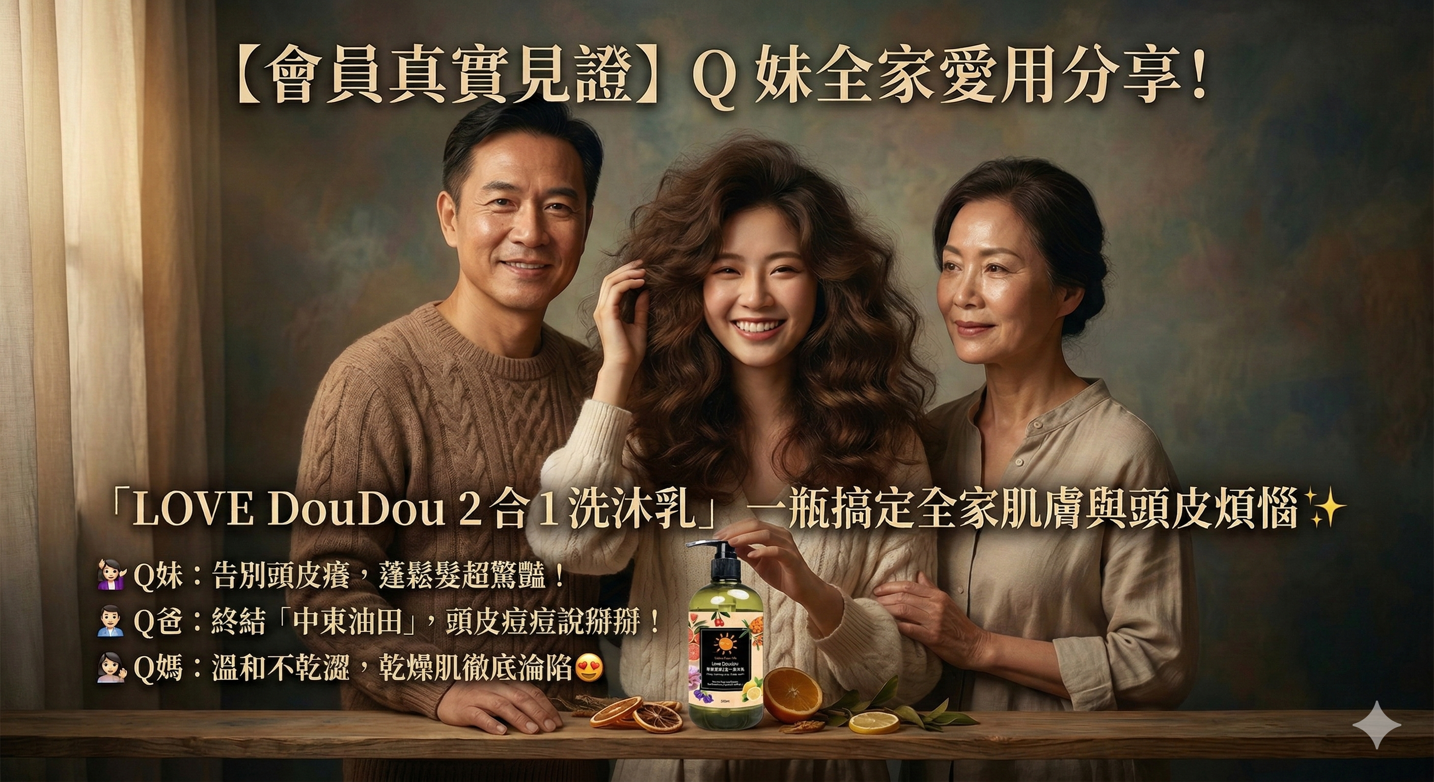 果香潔淨2合1洗沐乳 上班族 Q妹使用見證